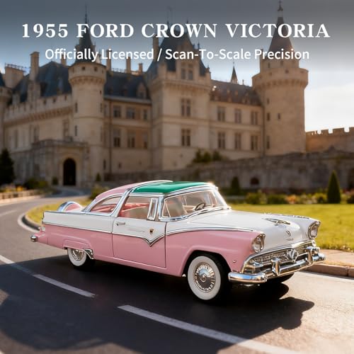 1955 Ford Crown Victoria Modelo a Escala 1:18 miniatura 2