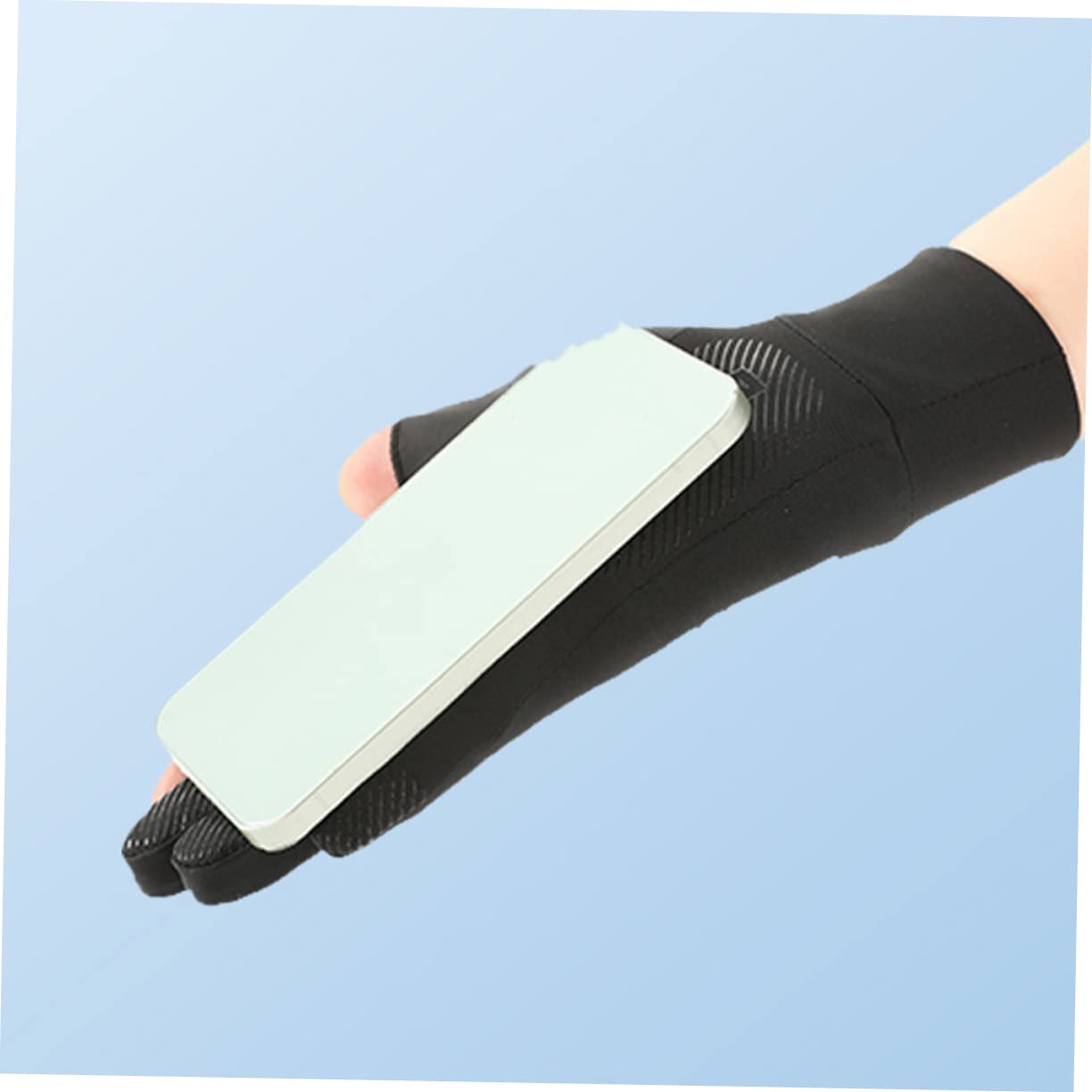 Mikinona 1Pair Compact Wear Resistant Fitness Gloves for Outdoor Sports Fingerless Design for Enhanced Dexterity for Cycling Running Fishing More Summer Protection for Active