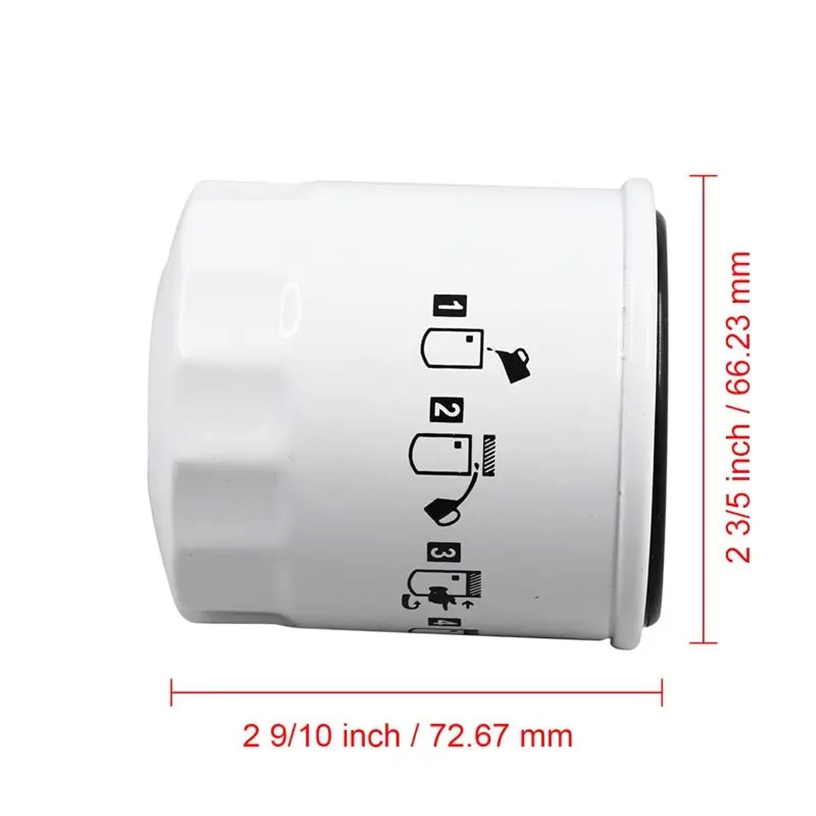 Filtro de aceite compatible con tractor 1023E 1025R 1026R 1420 1550 2020 2025R 2026R 2030 4010 4020 4100 X495 X595 X740