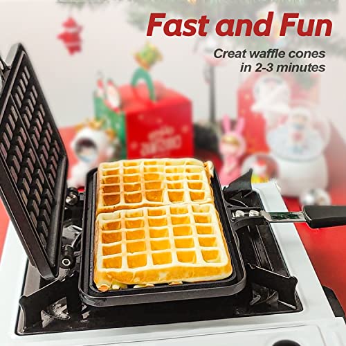 Waffle Maker Crepe Maker Waffle Iron Nonstick Egg Waffle Pizzelle Maker Homemade Breakfast, Gas Stove #TOP5