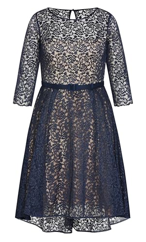 Image of City Chic Women's Plus Size Cocktail Dress - Lace Lover