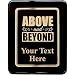 Crown Awards Corporate Above and Beyond Plaques - 9 x 12 Above and Beyond Chatoyant Ebony Etched Recognition Trophy Plaque Award Prime