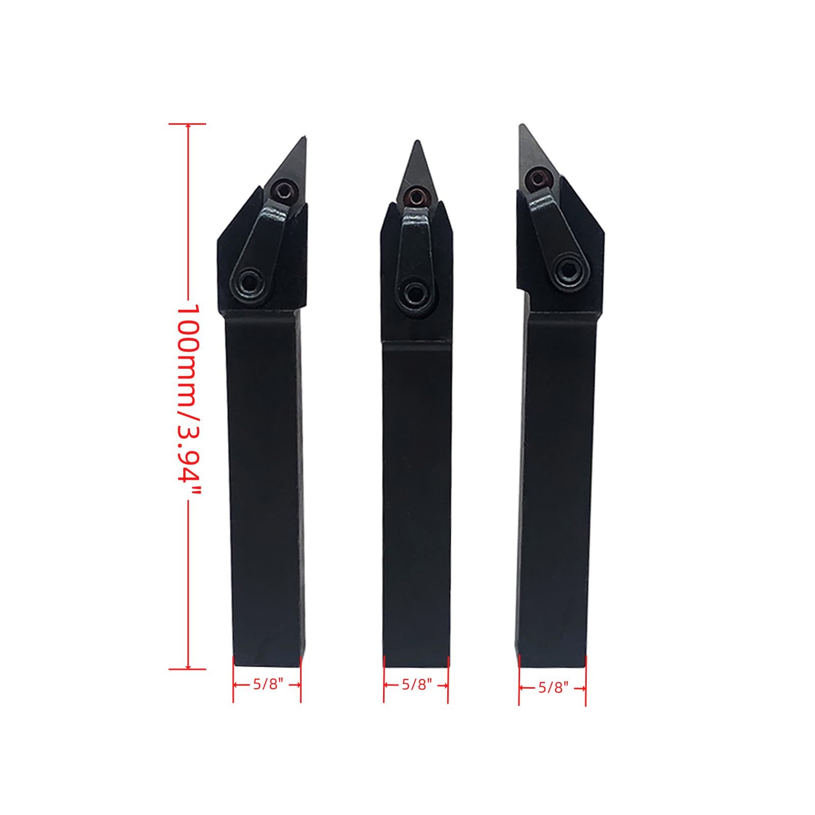 GBJ 3PCS 5/8" MVJNR MVJNL MVVNN holder with Carbide Turning Inserts VNMG331 CNC Lathe Turning Tools for machining Steel parts/stainless steel — Amazon image 3