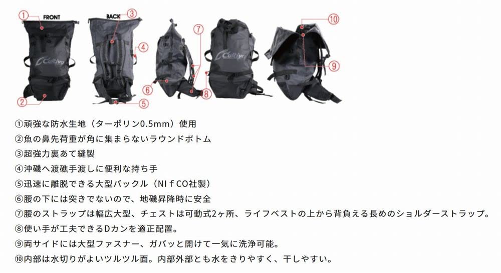 Amazon | オーナー カルティバ 撃投タフクライムバッグ65#〈撃投  