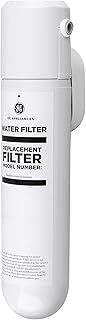 GE Einstufiges Wasserfiltersystem unter der Spüle, reduziert 95+ Verunreinigungen einschließlich Blei, Chlor, Arsen, einfache Installation, Dreh- und Verriegelungsdesign, ersetzt Filter (FQK1R) alle 6