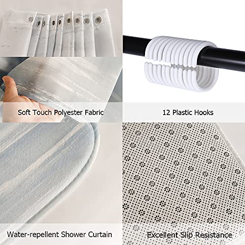 Atgowac Rustic Bear Shower Curtain Sets With Rugs, Bear Rugs And Bear Mat, Animal Theme Bear In Forest Shower Curtain 72"X72" Farmhouse Decor Shower Curtain #TOP6