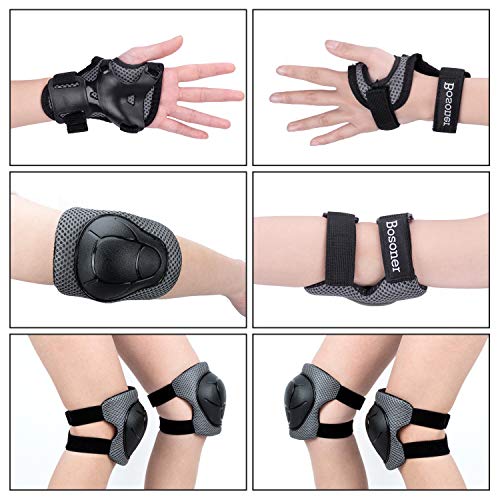 image for BOSONER Kids/Youth Knee Pad Elbow Pads Guards Protective Gear Set for 