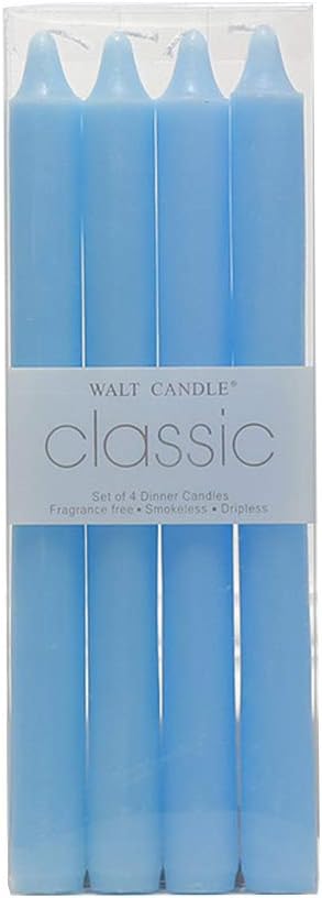 Decorative Candle,4 Pcs/Set Taper-Spiral Twisted Smokeless Dinner Table Long Candles Wax
