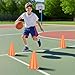 ZKNDRHJO Soccer Cones, 9 Inch Mini Cones Small Cones for Sports Training - Durable Practice Field Markers Cones for Outdoor Indoor Football Basketball Agility Drills (24, Orange)