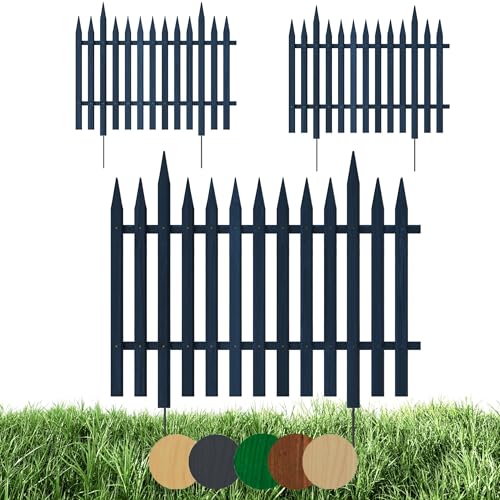 Floranica 3 STK Gartenzaun Vorgartenzaun Steckzaun Friesenzaun Zierzaun Lattenzaun 100 cm lang mit...