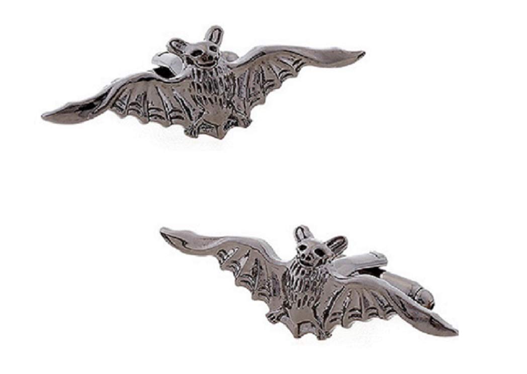 mrcuff Bat Vampire Halloween Wings Pair Cufflinks in a Presentation Gift Box & Polishing Cloth-picture-36