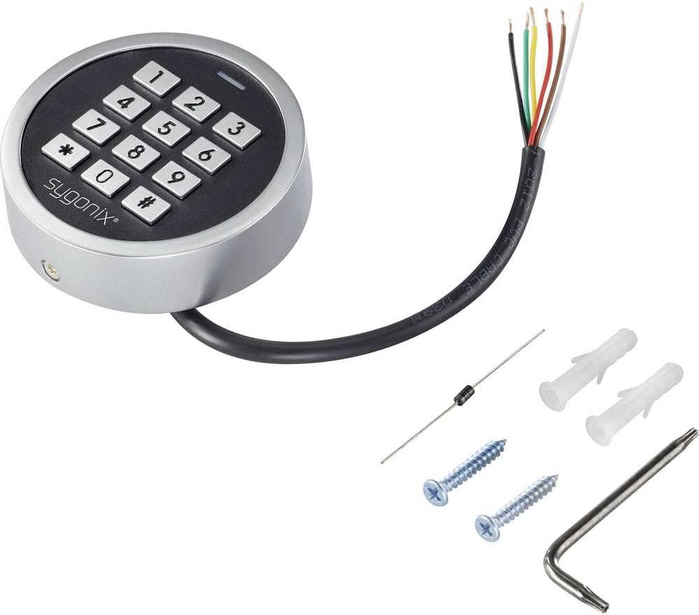 Sygonix SY-4599778 Code Lock with included wiring and mounting accessories.