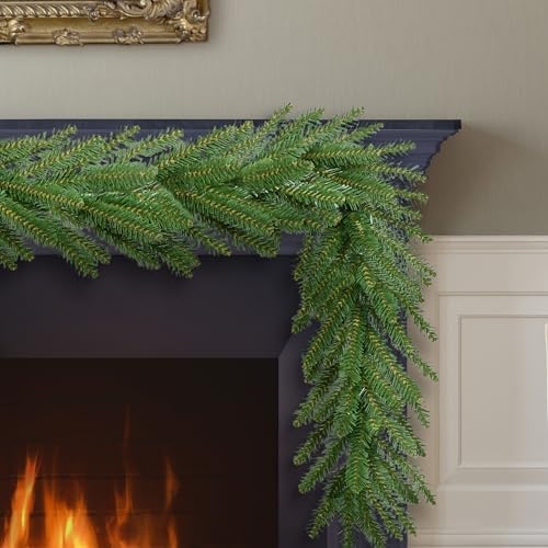 Puleo International 20' x 10" Mountain View Spruce Artificial Green Christmas Garland by Puleo International - Image 2