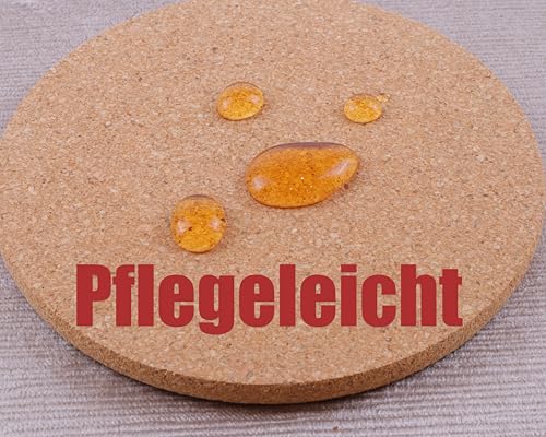 20 STK. korkuntersetzer rund 10cm Ø 5mm dick - tischset Kork untersetzer gläser Holz - glasuntersetzer Kork untersetzer Glass - tischdeko wohnungs zubehör - bierdeckel - korkplatte - tischuntersetzer