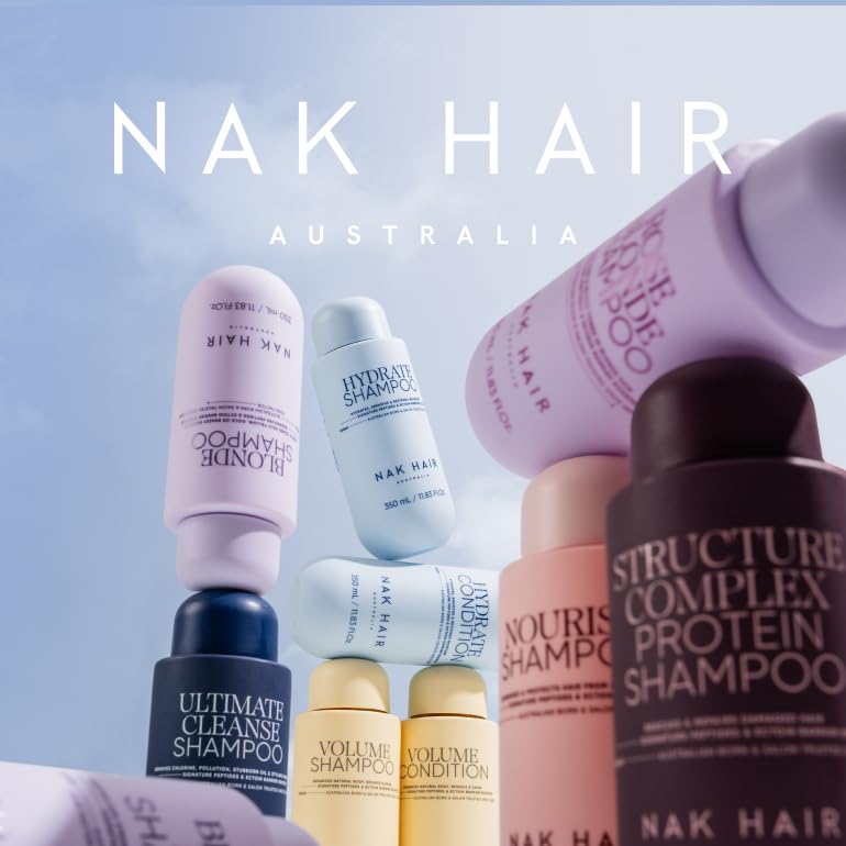 NAK Signature Blonde Conditioner 350ml - Purple Hair Conditioner Moisturizes, Repairs & Hydrates Natural & Color-Treated Blonde Hair with Peptides & Coconut Oil