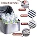 NCVI Breastmilk Cooler Bag with 2 Ice Pack, Breast Pump Bag with Cooler Fits 6 Bottles, Double Layer Breast Milk Baby Bottle Cooler Bag, for Travel, Nursing Mom Daycare, Work, Picnic (Stripe)