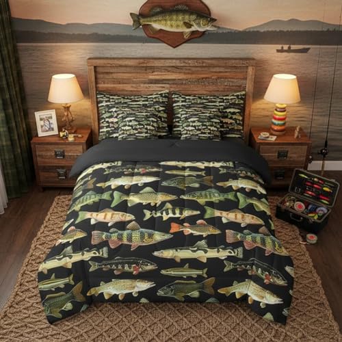Feelyou Fishing 7-Piece Twin Bed Set