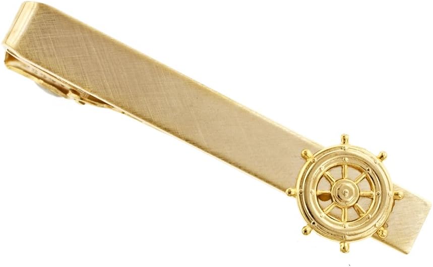 JJ Weston Ships Wheel Tie Clip. Made in The USA.