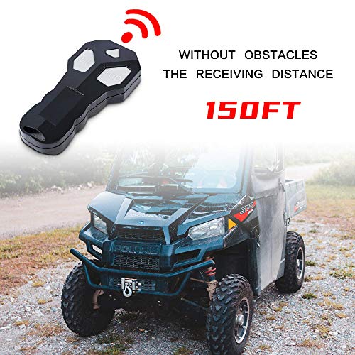 X-Bull Winch 4500Lbs Steel Cable Electric Winch With Roller Fairlead, Wired Handle And Wireless Remote,Easy To Install #TOP4
