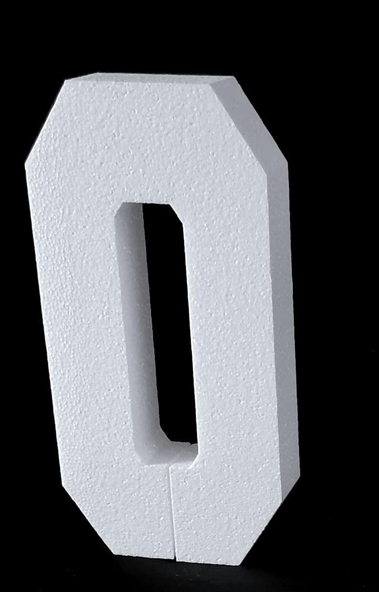 23'' H Free Standing 2'' Thick EPS Foam Letters Bottom Stable Wind Resistant for Party Signs and Games (Letter O)