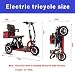 Qfzfei Scooter Minusvalido Electrico, Scooter Electrico Discapacitados, Batería Extraíble, Motor De 300...