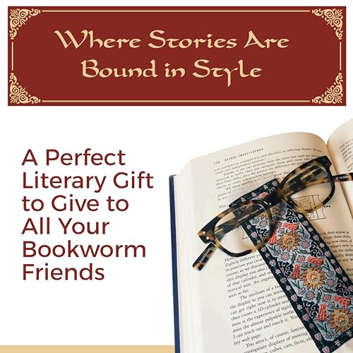 Oriental Carpet Rug Bookmark - Turkish Style - Beautiful, Elegant, High Quality, Woven Cloth Fabric Bookmarks! Best Gifts for Men Women Adults Teens Teachers & Librarians - Set of 6 Book Markers by Fun-N-Nuf - Image 2
