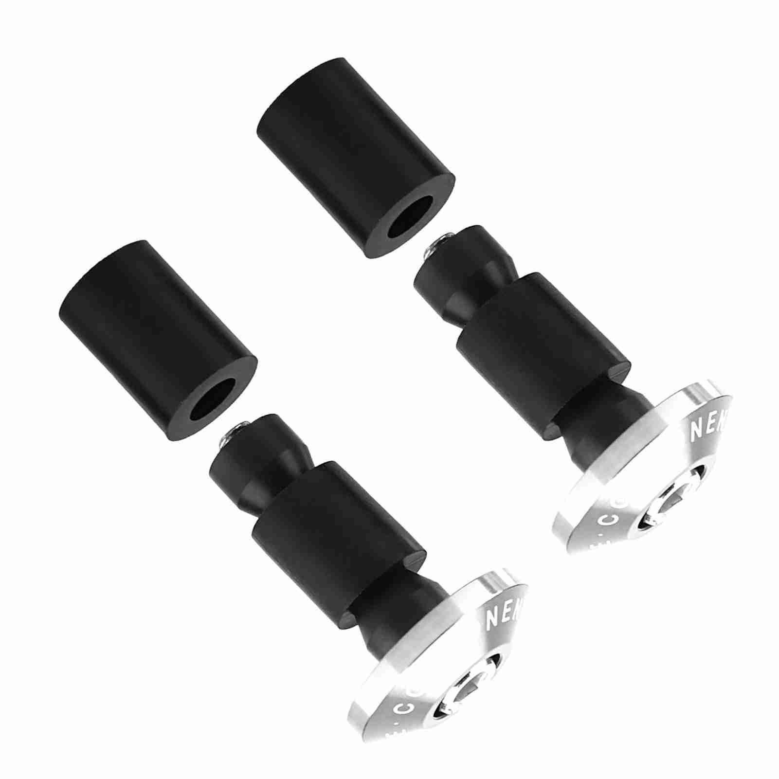 Embouts De Guidon Moto Aluminium CNC - Universels 22mm (7/8”) - Style Et Protection Pour Course, VTT Et Tout-Terrain