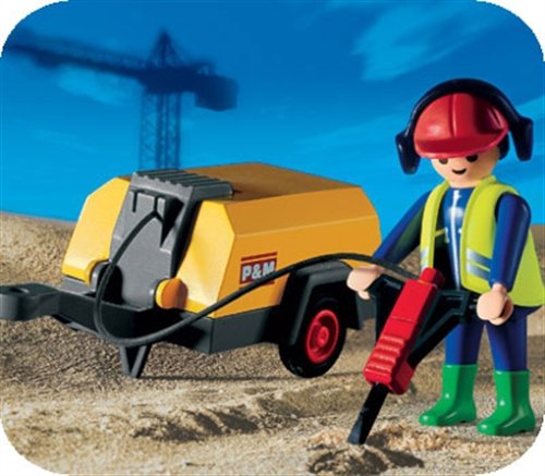 Preisvergleich Produktbild PLAYMOBIL® 3270 - Bauarbeiter - Kompressor