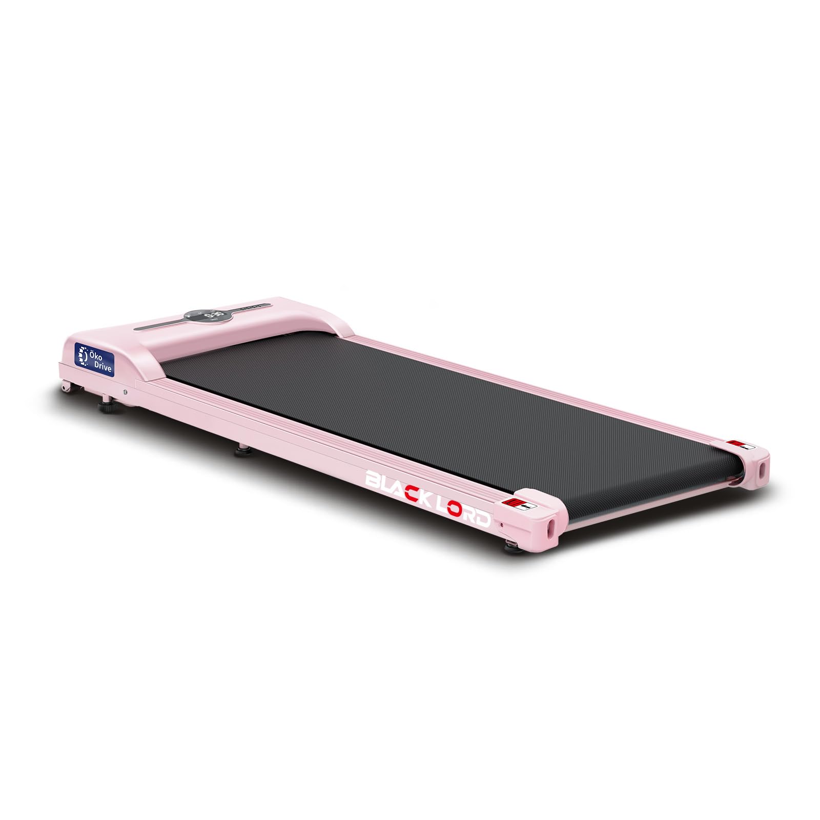 BLACK LORD Walking Pad 2.2HP, Treadmill for Home, Under Desk Treadmill with LED Display & Bluetooth Speaker & Wireless Control, Running Machine, 120KG Capacity, No Assembly, Pink