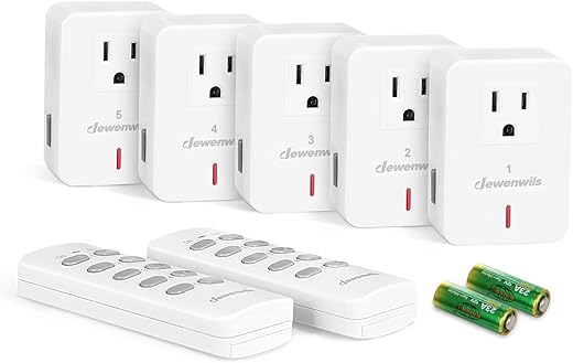 Dewenwils Remote Control Outlet Plug Wireless