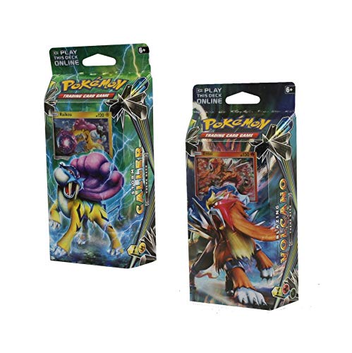 Pokemon Sun & Moon Lost Thunder - Both Theme Decks Raikou & Entei (120 Total Cards!)