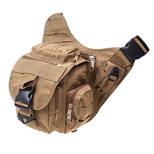 Multifunctional Taktisch Umhängetasche Militaer Schultertasche Molle Militär Tasche Tactical Messenger Bag Bauchtasche Gürteltasche Hüfttaschen