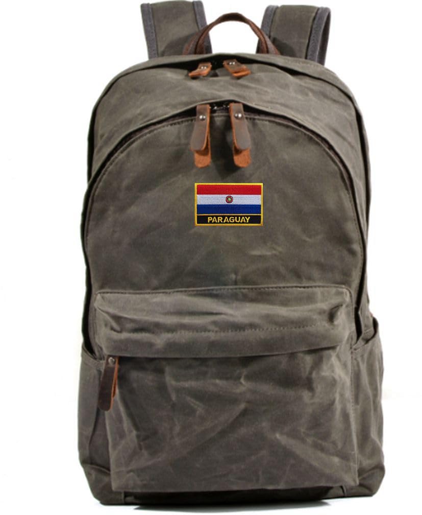 Parche De Bandera De Paraguay - 7x6 Cm, Para Planchar O Coser, Táctico Militar, Poliéster Duradero