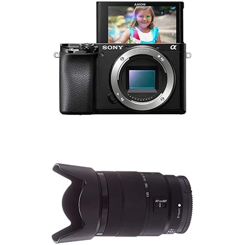 Sony Alpha A6100 Mirrorless Camera + Sony 18-135mm F3.5-5.6 OSS APS-C E-Mount Zoom Lens