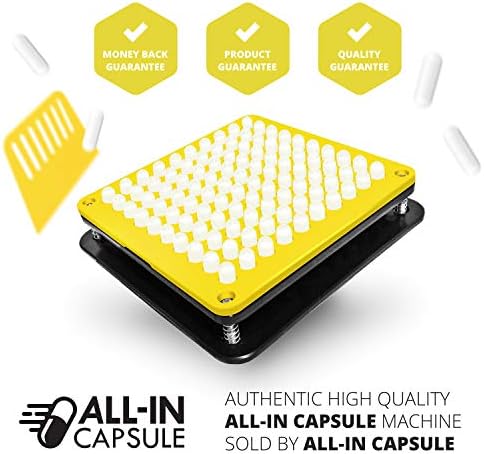 ALL-IN Capsule Filling Machine for Size 1 - Make Your Own Capsules Now Easier and Faster - Clear Illustrated Instructions with Video
