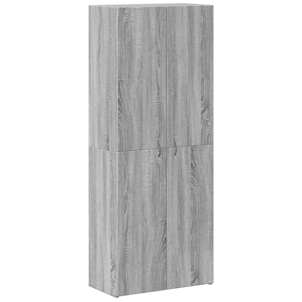 vidaXL File Cabinet Grey Sonoma 60x32x153 cm Engineered Wood, filing cabinet, storage unit, office storage cabinet, storage cupboard, office cabinet — image 1