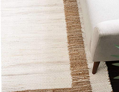 Tapete rectangular Unique Loom 61x91 cm blanco natural miniatura 6