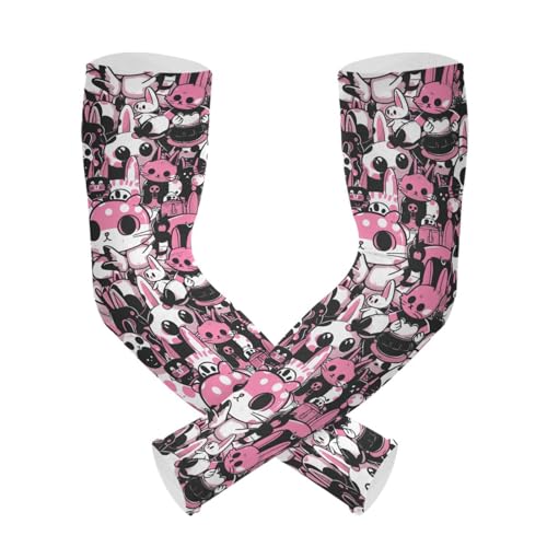 Amooorous Cute Cartoon Cat UV protection tattoo cover up compression