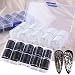 Nail Foil Transfer Stickers Lace Foils Sticker Black White Nail Art Supplies 20 Rolls Nail Adhesive Acrylic Decorations DIY Nail Art Foil Designs for Women Manicure Tips Wraps Glitter Sparkle