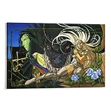 Poster d'anime Record Of Lodoss War for Room - Impression sur toile - Décoration murale moderne pour chambre à coucher - 60 x 90 cm