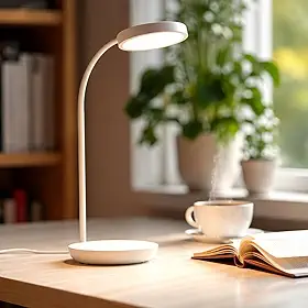 Luminária de Mesa LED Recarregável com Toque | 3 Níveis de Iluminação | Dimerizável e Portátil Premium