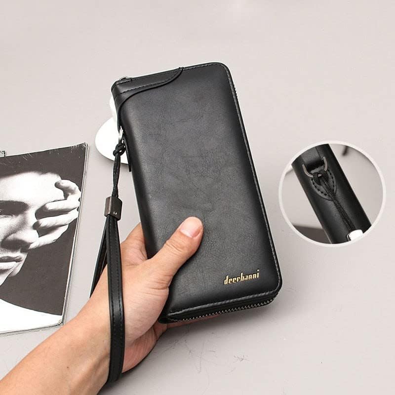 Miniatura 2 de CcacHe Billeteras de negocios para hombre, cartera de mano para teléfono celular, bolsillo para tarjetas de crédito, billeteras para hombre (color