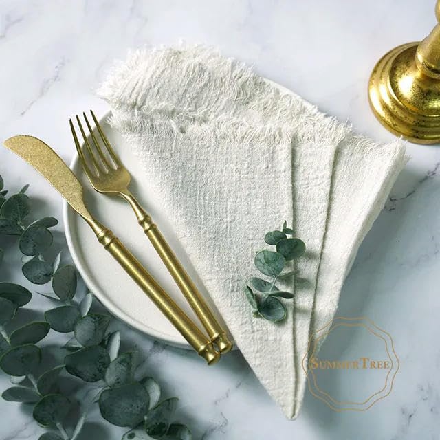 Set mit 30 marineblauen Baumwoll-Gaze-Handtüchern, Tischsets und Servietten, 42 x 42 cm, perfekt für rustikale Dekoration und Seihtuch-Servietten-Fans