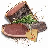 Tiroler Bauernstandl Karreespeck- Speck Schinken am Stück [1 Kg] Feinschmecker Trockenfleisch Österreichische Spezialitäten als Schinken Geschenk Speck Wurstpaket Wurst Aufschnitt Schinken Geschenkset