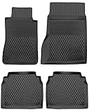 passt für MERCEDES W123 W124 Inox Trade Gummimatten für Mercedes W123 W124 3D Fussmatten Hoher Rand