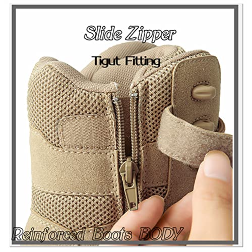 Kervaky Men's Military Tactical Boots Lightweight Work Boots For Men Tactical Boots Breathable Jungle Desert Combat Boots-Mise42 #TOP4