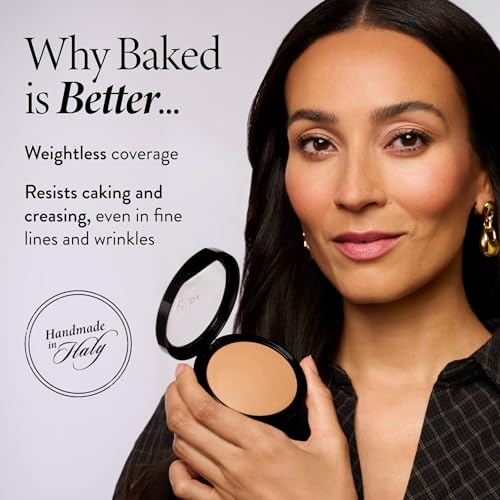 LAURA GELLER NEW YORK Baked Double Take Powder Foundation – Longwear Buildable Medium to Full Coverage – Matte Finish – Non-Caking Formula– Handmade in Italy – Mature & Sensitive Skin – Fair - Image 3