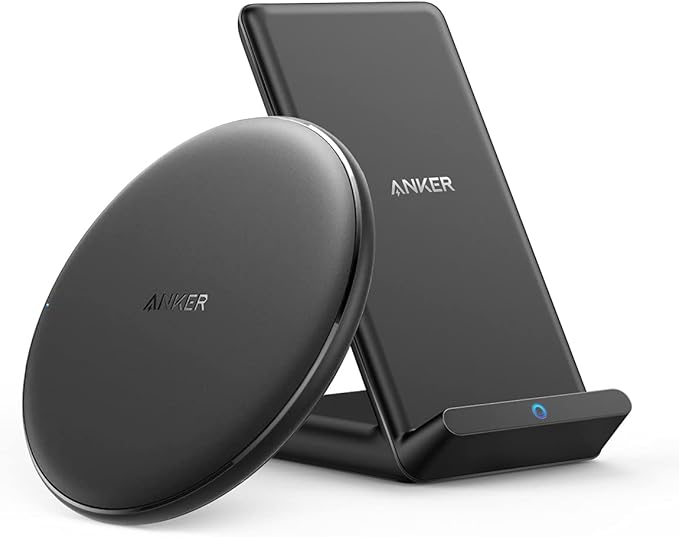 Anker Wireless Chargers Bundle, PowerWave Pad & Stand