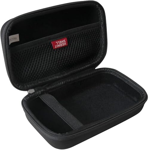 Vista 22 de Hermitshell Funda de viaje para impresora de bolsillo Phomemo M02 / Phomemo M02 Pro/Phomemo M02S (negro exterior + interior azul claro)