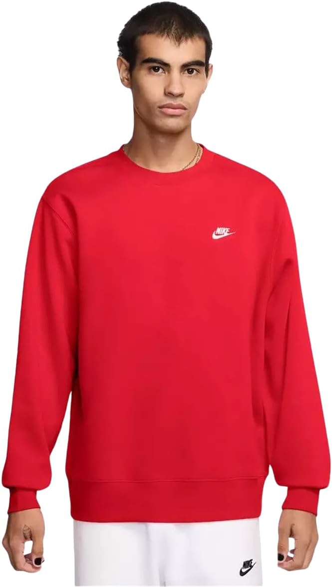 Nike Men's Classic Small Logo Crew Pullover Sweatshirt